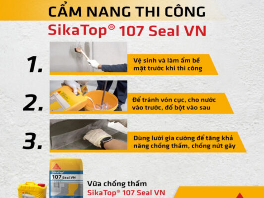 thi công sikatop seal 